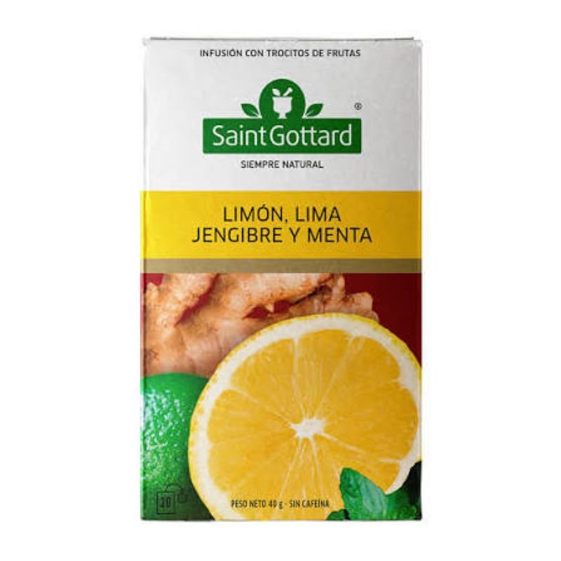 INFUSION LIMON MENTA Y JENG SAINT GOTTARD 20SAQ