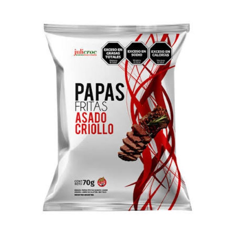 PAPAS FRITAS SABOR ASADO JULICROC 70 G