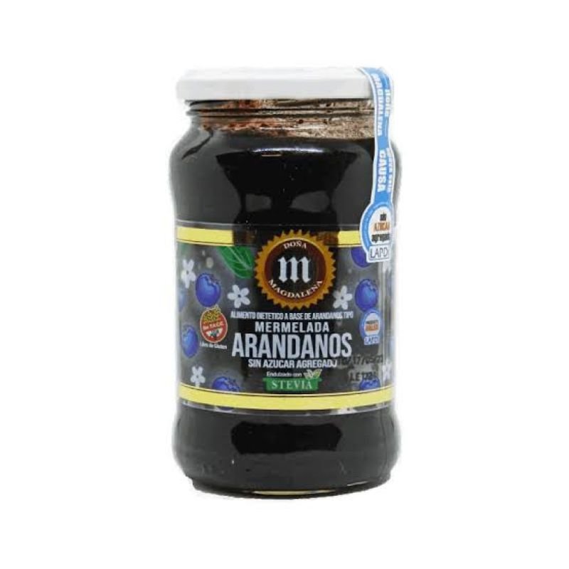 MERMELADA DE ARANDANOS CON STEVIA DOÑA MAGDALENA 360G