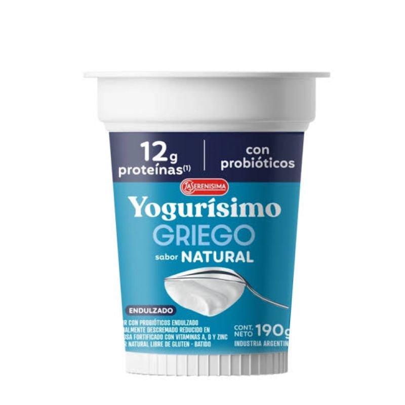 YOGURISIMO GRIEGO NAT ENDULZADO 190GR