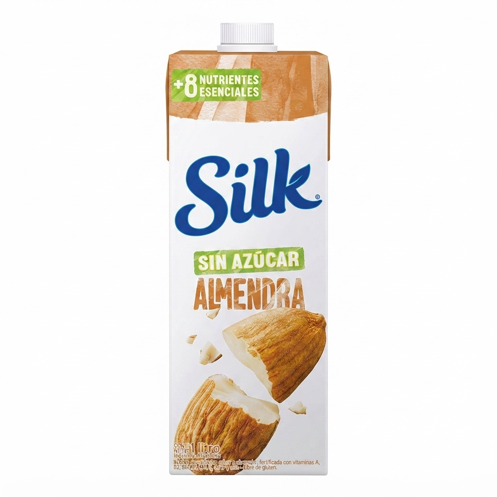 LECHE DE ALMENDRAS SILK SIN AZUCAR 1 L