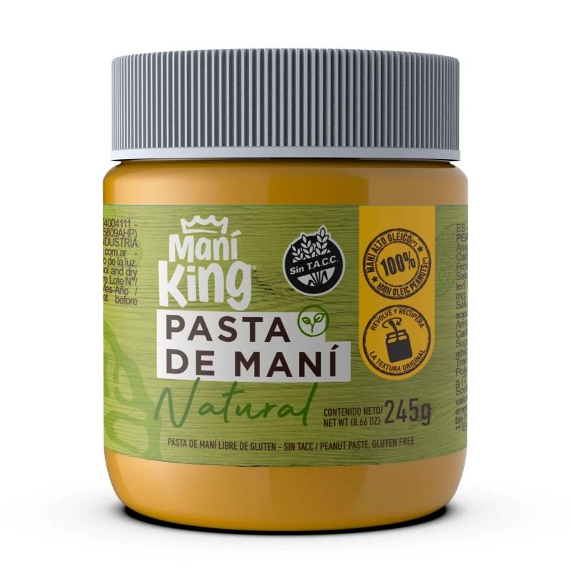 PASTA DE MANI NATURAL MANI KING 245 G