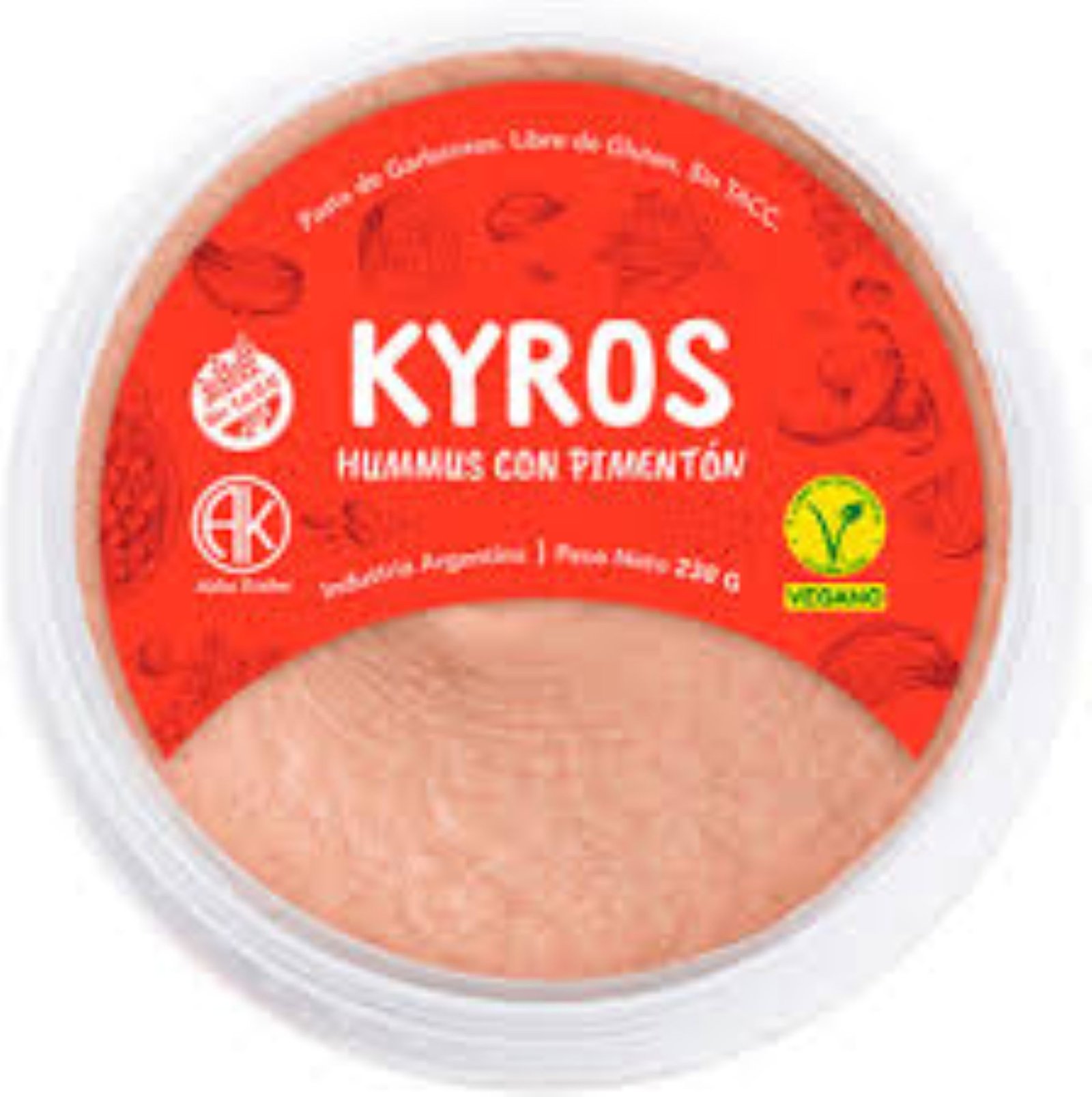 HUMMUS CON PIMENTON KYROS 230 G