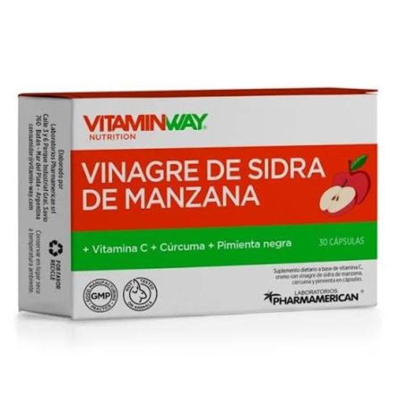 VINAGRE DE SIDRA DE MANZANA VITAMINWAY 30CAP