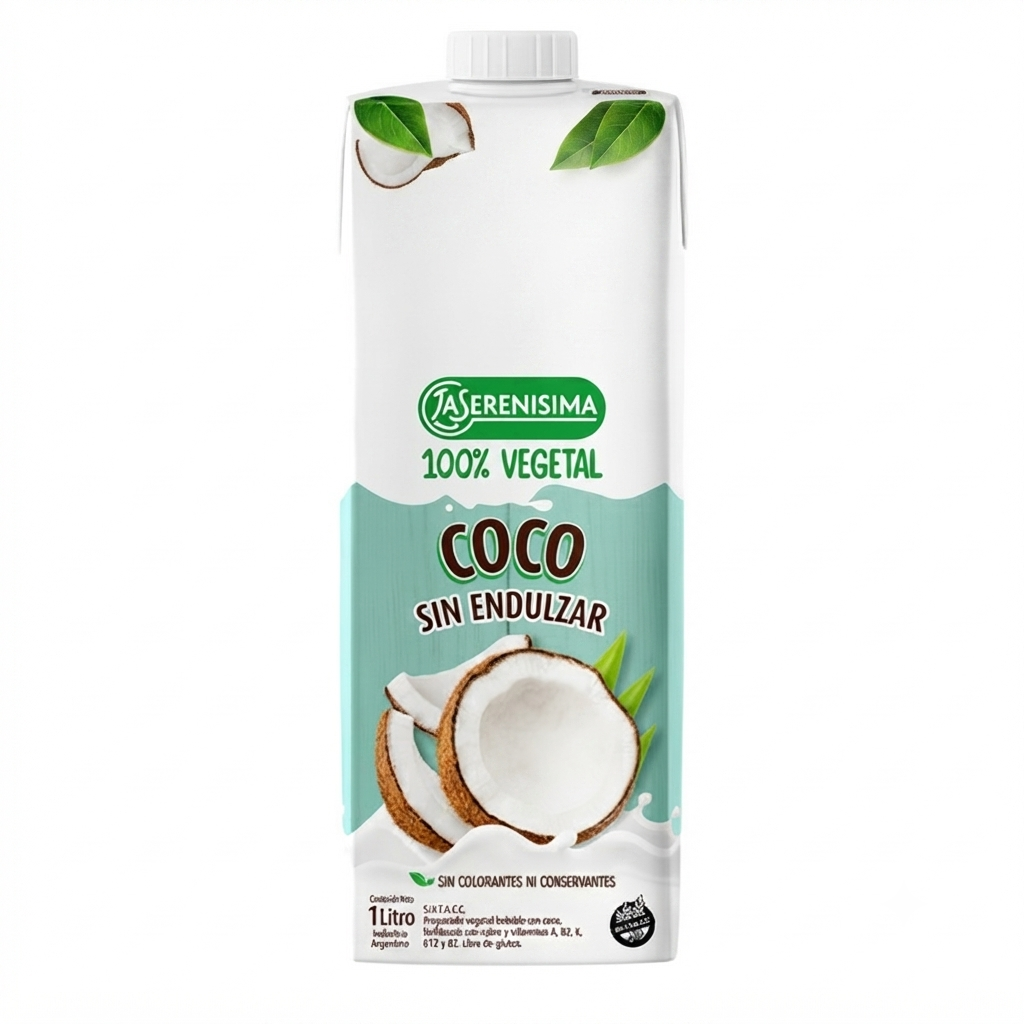 LECHE DE COCO LA SERENISIMA SIN AZUCAR 1 L