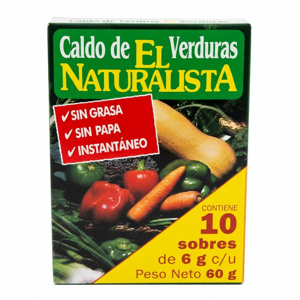 CALDO VERDURAS EL NATURALISTA 10 SOBRES 6 G