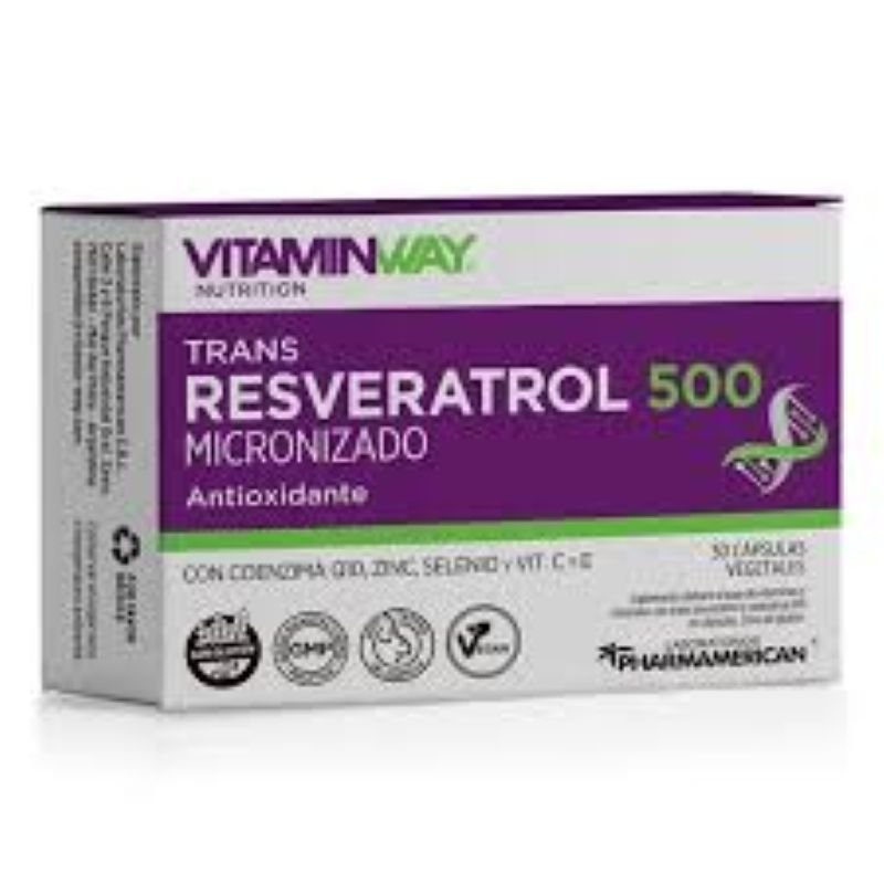 RESVERATROL 500 VITAMINWAY 30 CAPS