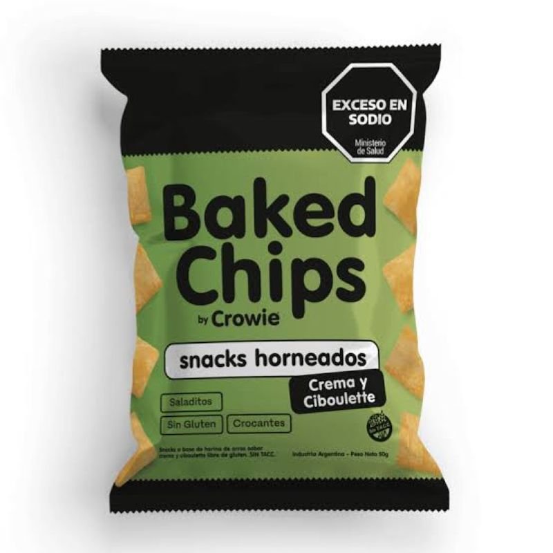 BAKED CHIPS CROWIE CIBULETTE 50GR