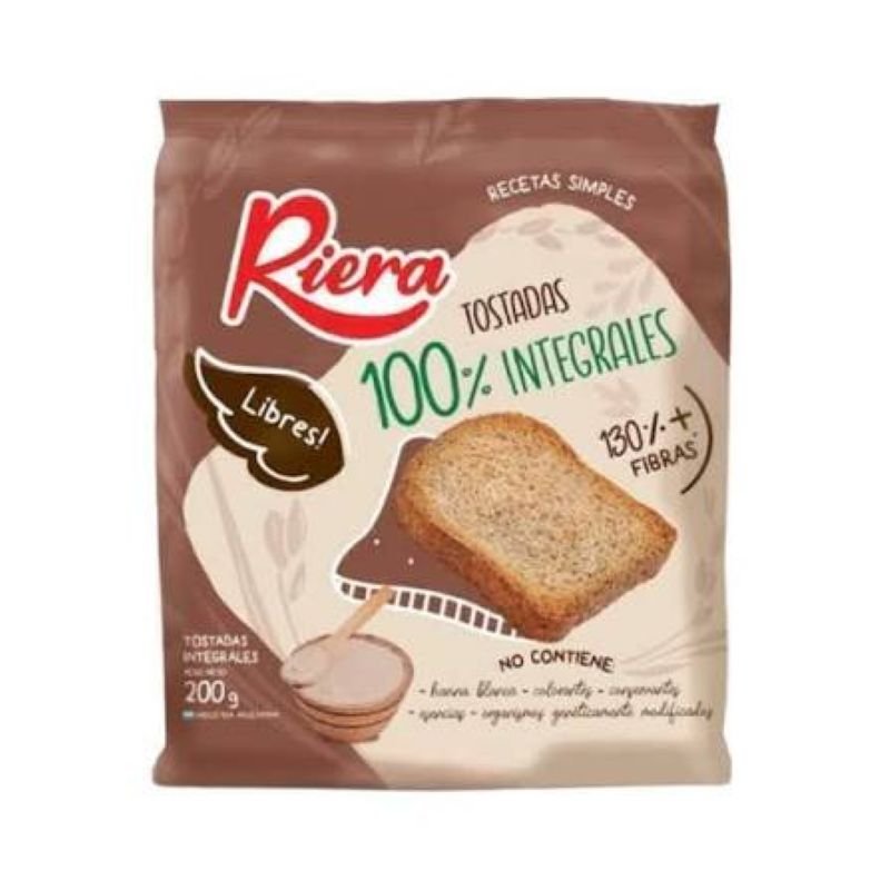 TOSTADAS INTEGRALES RIERA 200 G
