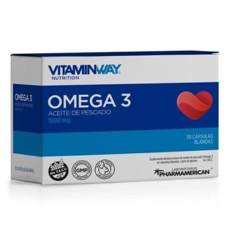 OMEGA 3 ACEITE DE PESCADO VITAMINWAY 30 COMP