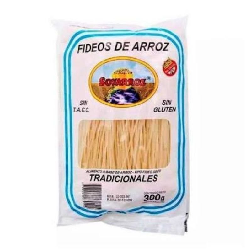 FIDEOS DE ARROZ INTEGRAL SOYARROZ300G