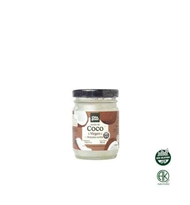 ACEITE DE COCO VIRGEN PRENSADO FRIO 180ML CHIA GRAAL