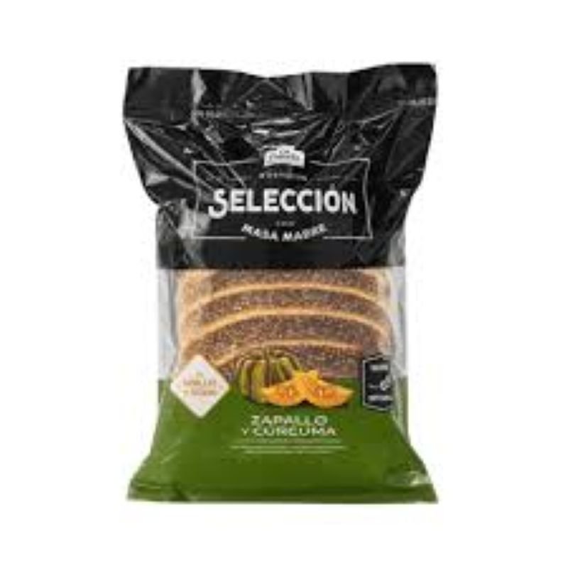 PAN RUSTICO ZAPALLO Y CURCUMA LA FRANCIA