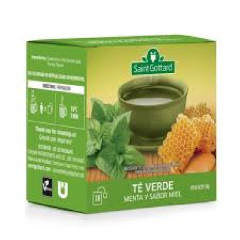 INFUSION TE VERDE MENTA Y MIEL SAINT GOTTARDE 10SAQ