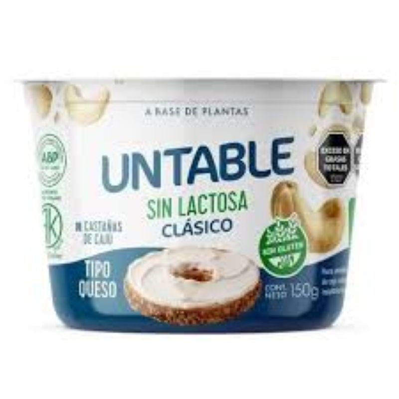 UNTABLE SIN LACTOSA CLASICO CAJU FLV 150GR