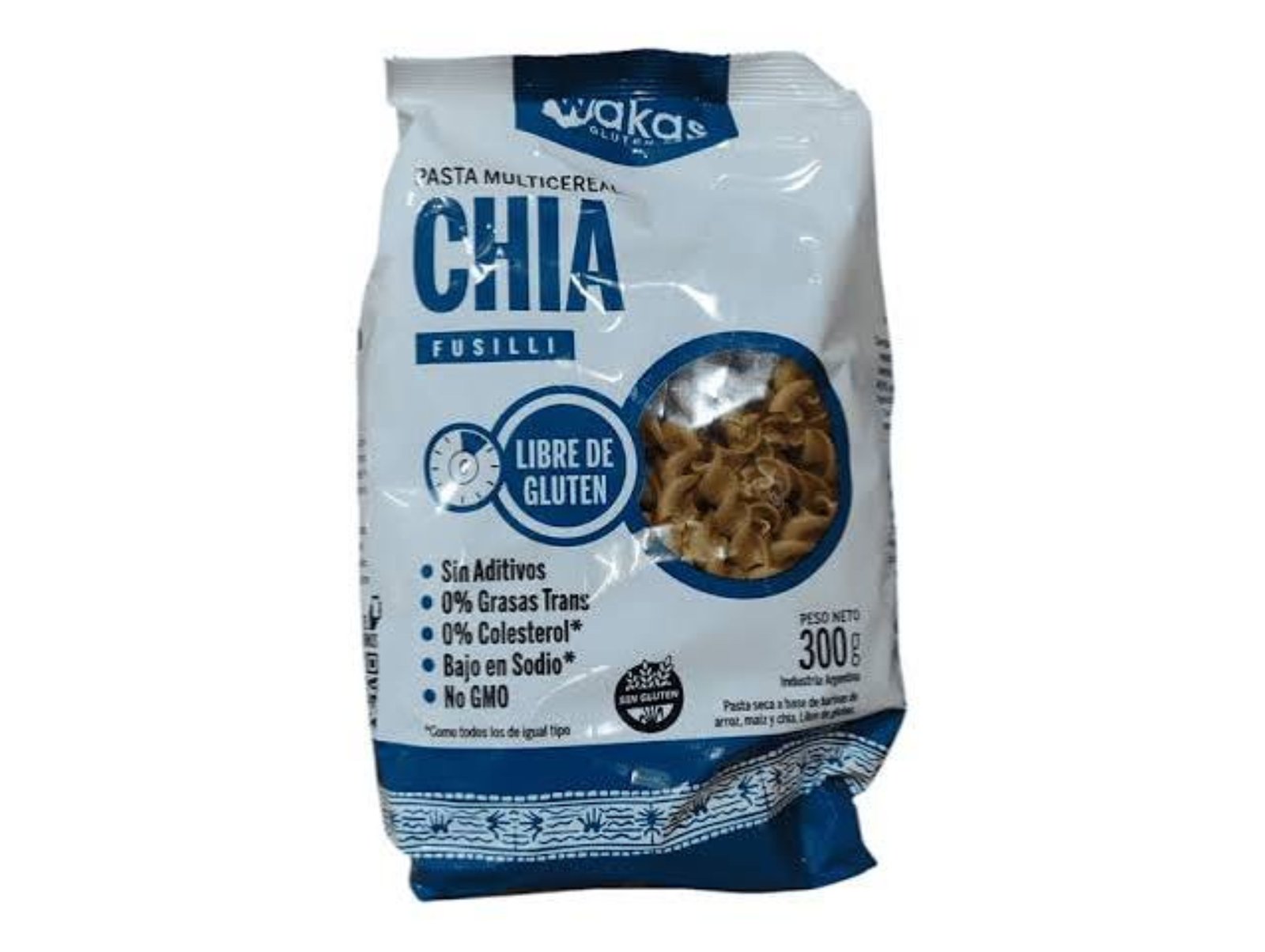PASTA MULTICEREAL CHIA WAKAS SINTACC 300GR