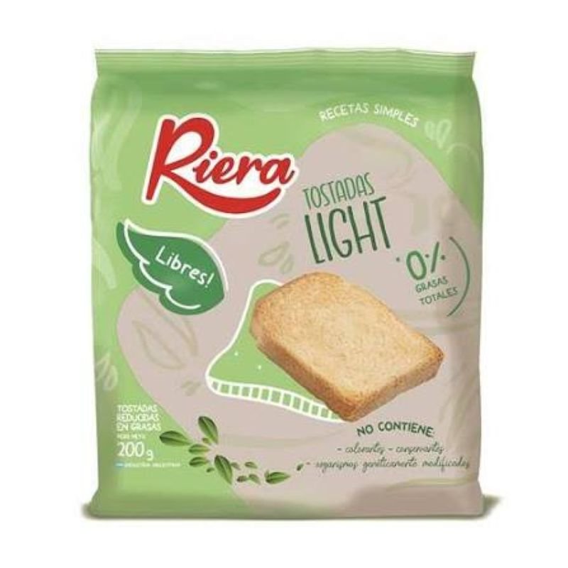 TOSTADAS LIGHT RIERA 200 G