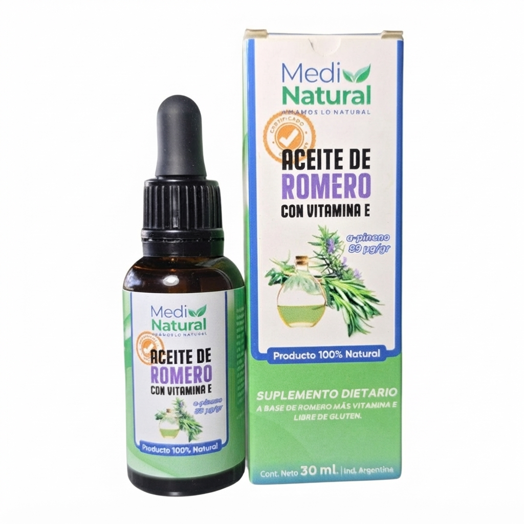 ACEITE DE ROMERO Y VIT E MEDINATURAL 30ML