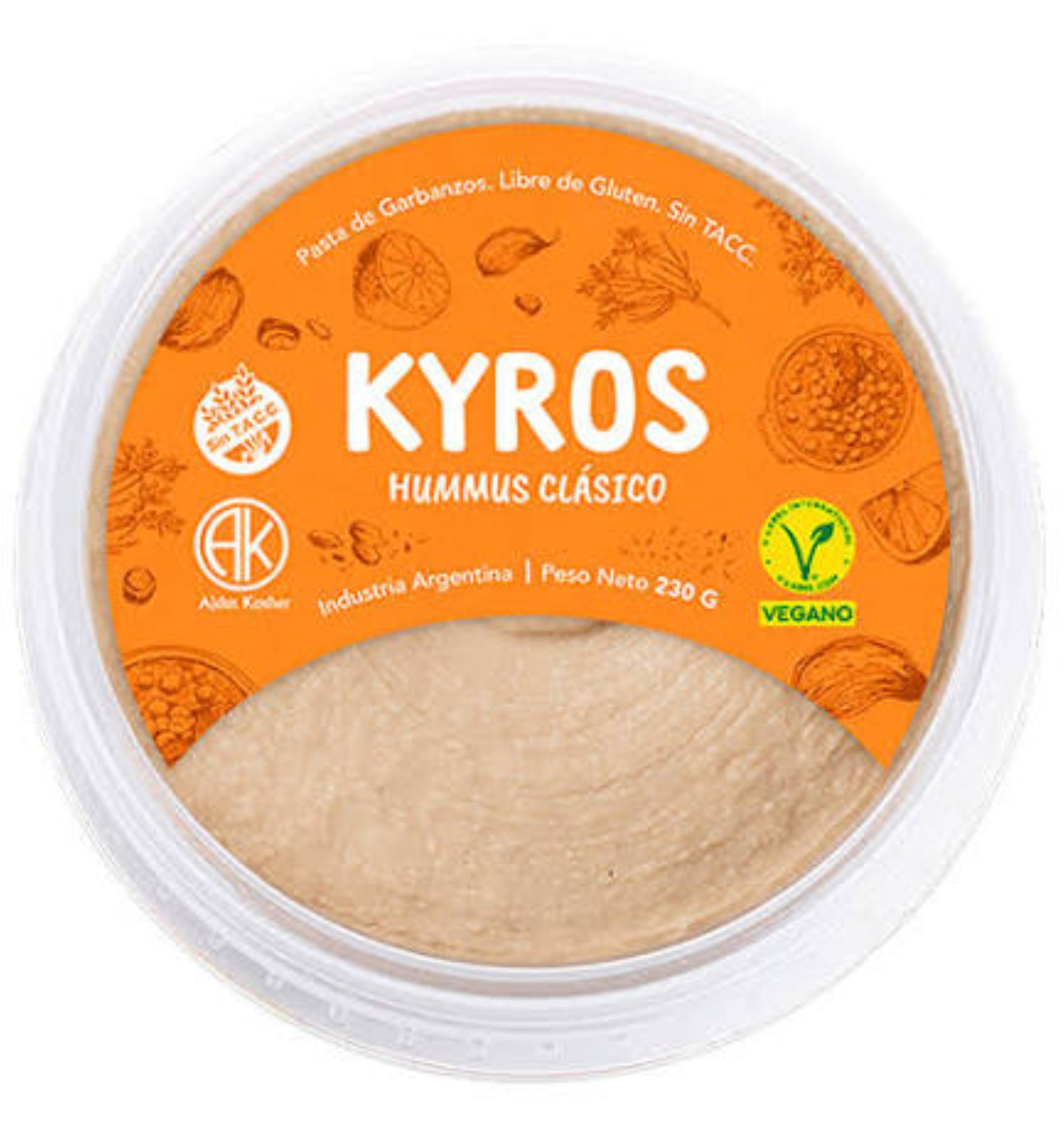HUMMUS CLASICO KYROS 230GR