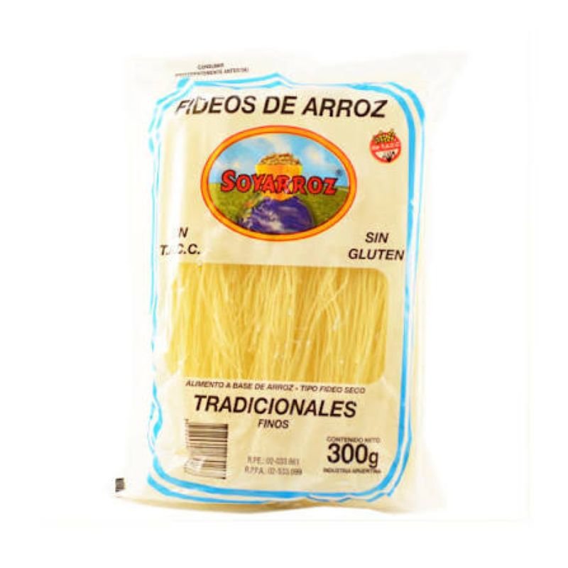 FIDEOS DE ARROZ TRADICIONAL FINO SOYARROZ 300 G