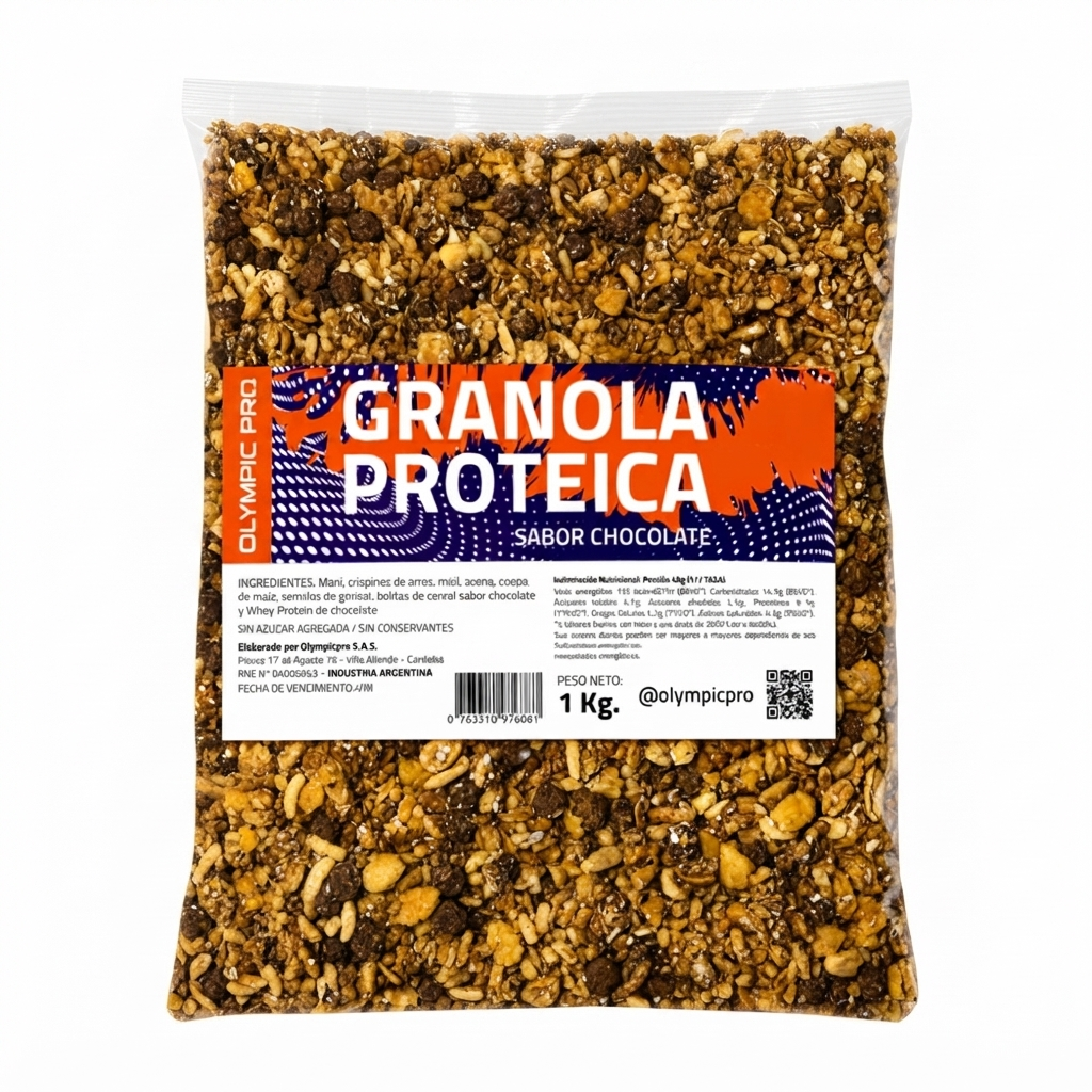 GRANOLA PROTEICA CHOCOLATE OLYMPIC 1 KG