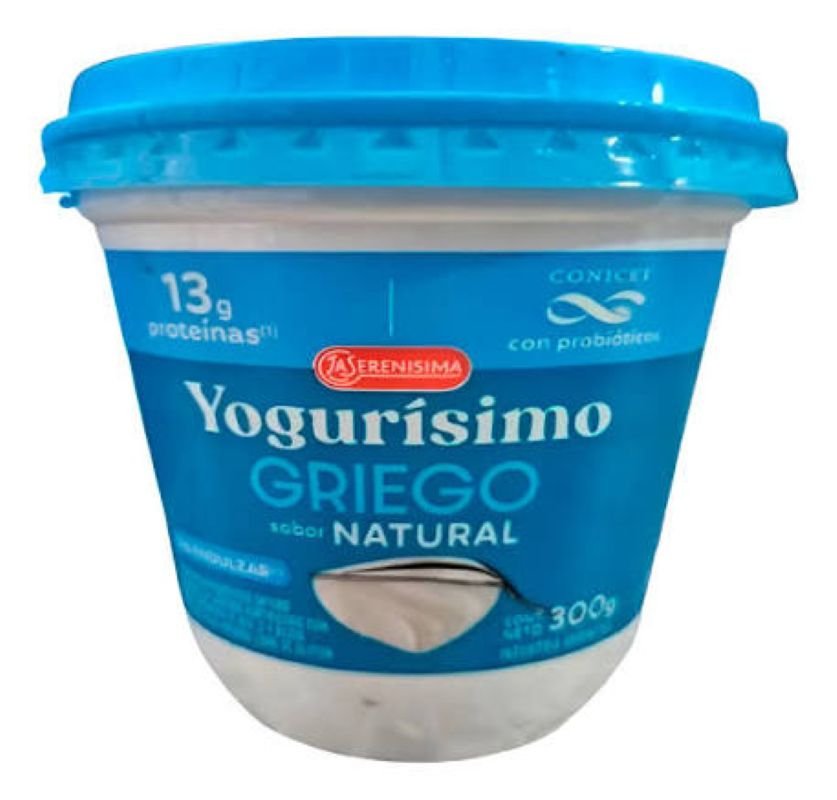 YOGURISIMO GRIEGO NATURAL SIN ENDULZ 300GR