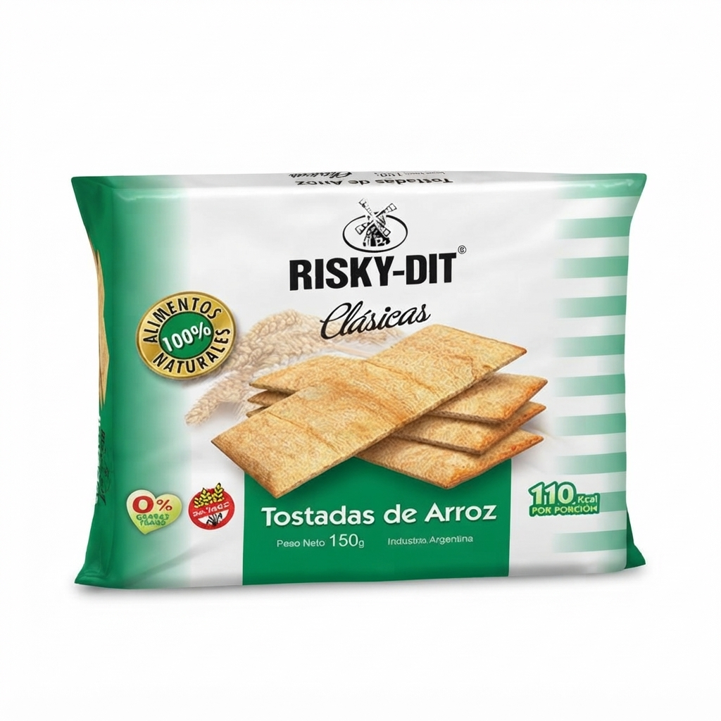 TOSTADAS DE ARROZ CLASICAS RISKY DIT 150GR