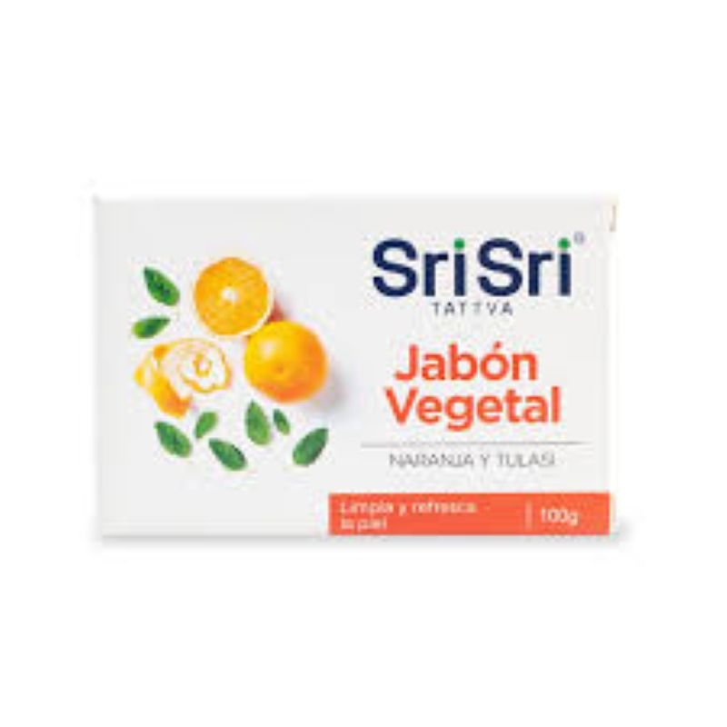 JABON VEGETAL SRI SRI 100GR NARANJA