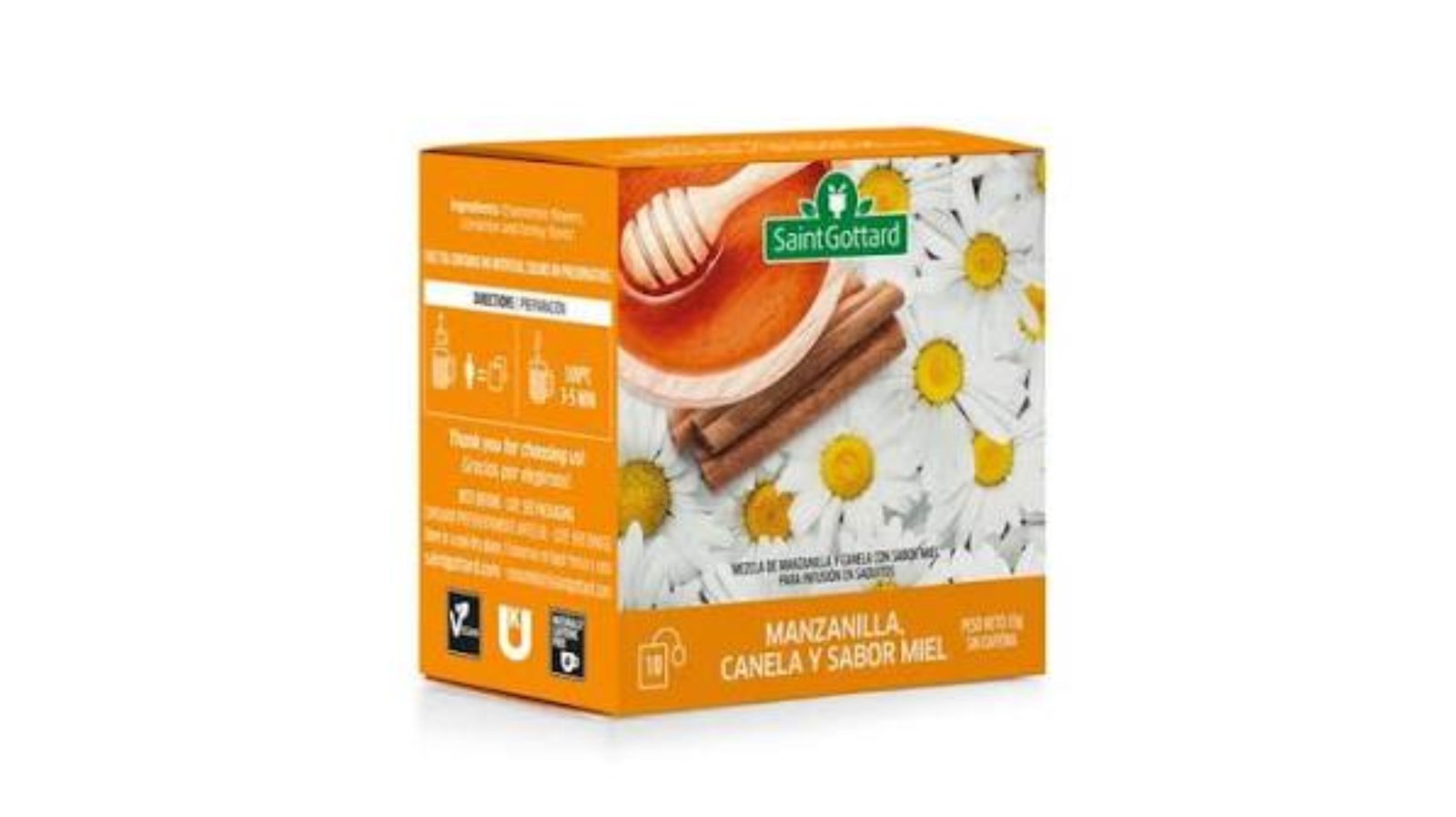 INFUSION MANZANILLA CANELA MIEL SAINT GOTTARD 10SAQ