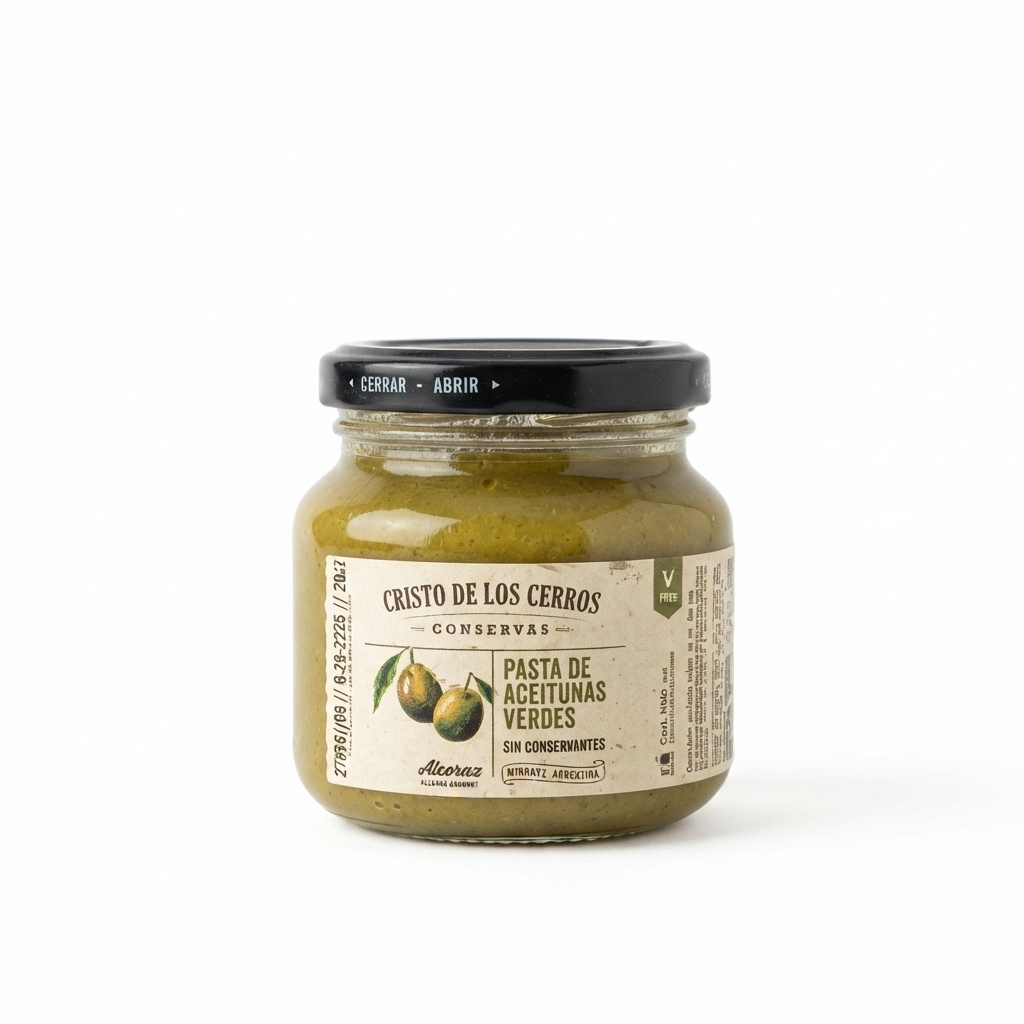 PASTA DE ACEITUNAS VERDES 210GR ALCARAZ