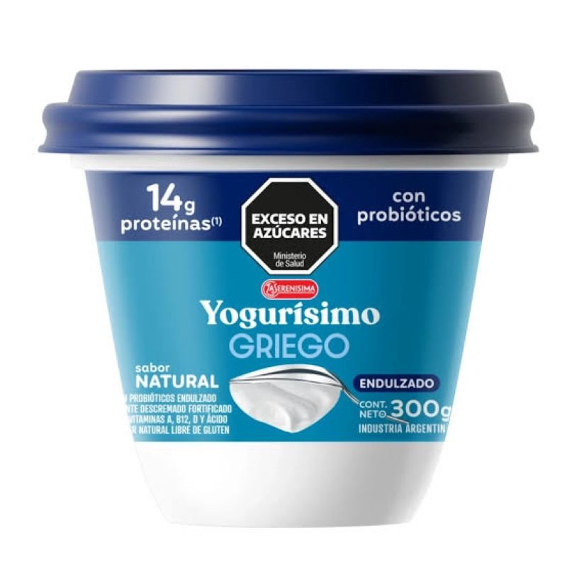YOGURISIMO GRIEGO NATURAL ENDULZ 300GR