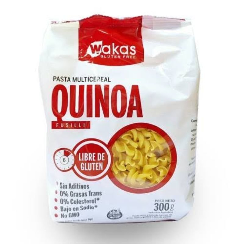PASTA MULTICEREAL QUINOA WAKAS SINTACC 300GR