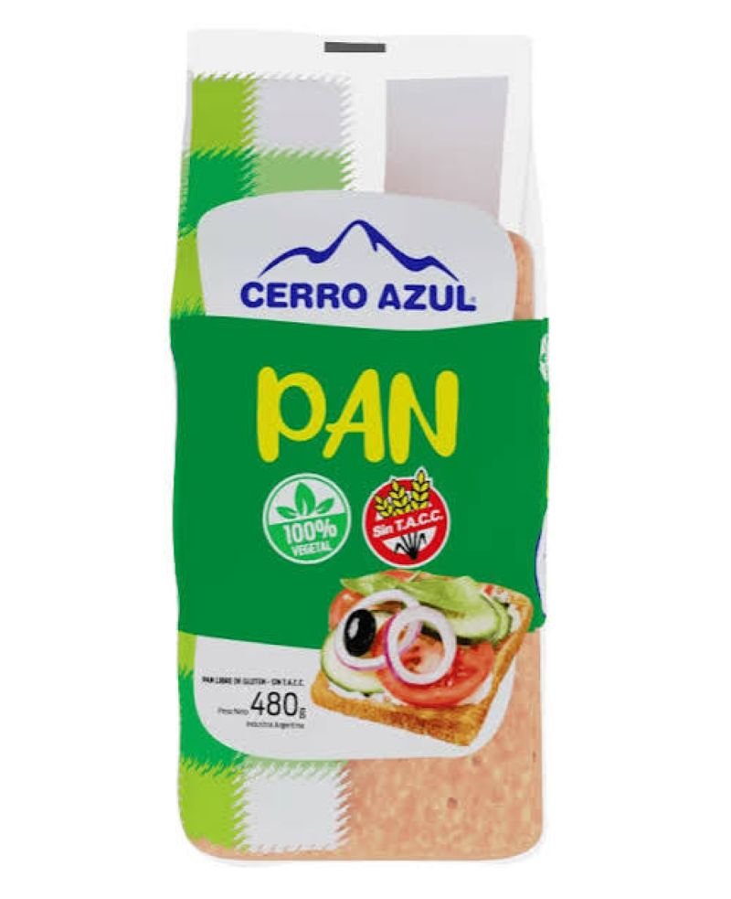 PAN VEGANO CERRO AZUL SINTACC 480GR