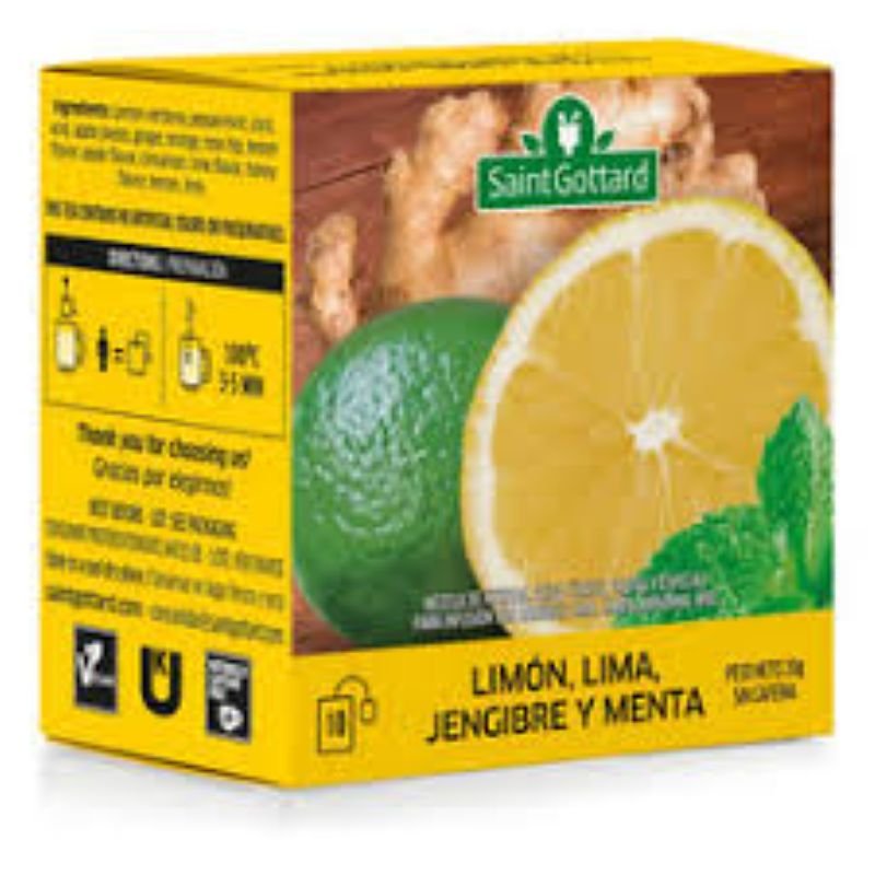 INFUSION LIMON MENTA Y JENG SAINT GOTTARD 10SAQ