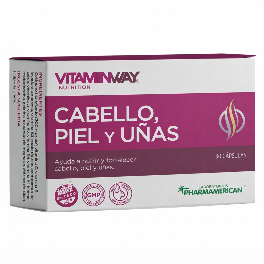 COLAGENO CABELLO PIEL Y UÑAS VITAMINWAY 30 CAPS