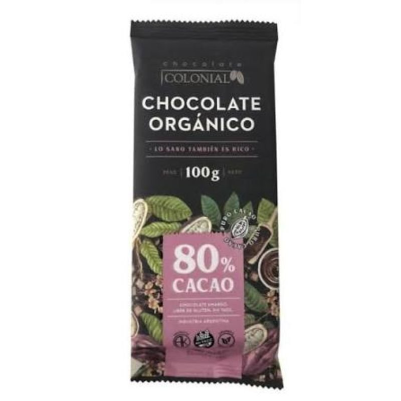 CHOCOLATE 80 CACAO COLONIAL 100 G
