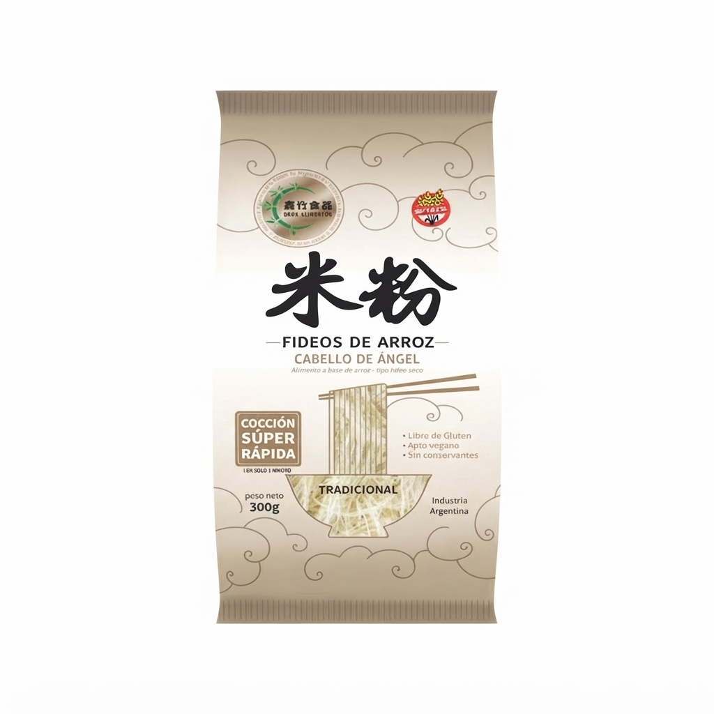 FIDEOS DE ARROZ CABELLO DE ANGEL 300G OROX