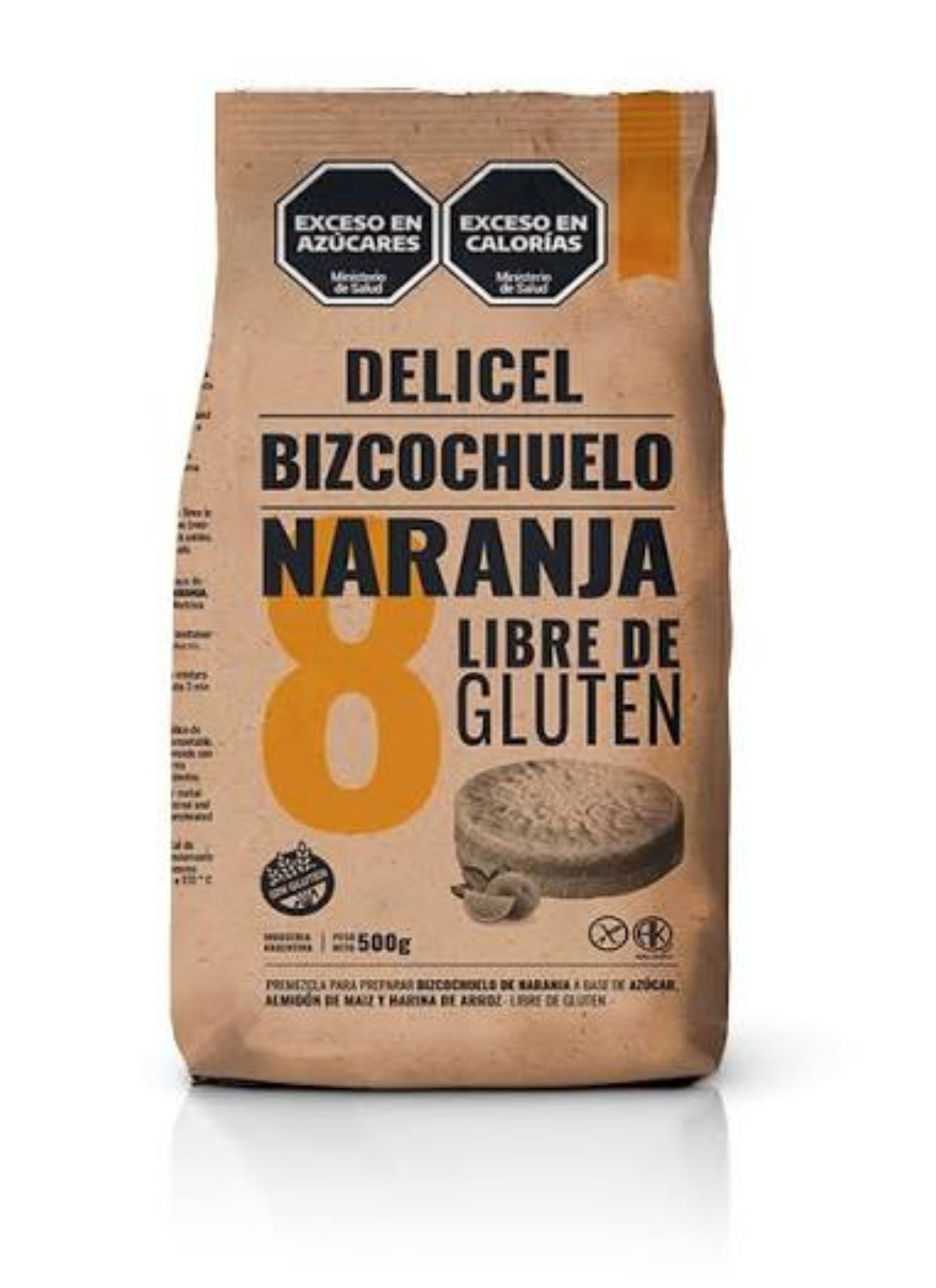 BIZCOCHUELO NARANJA DELICEL 500 G