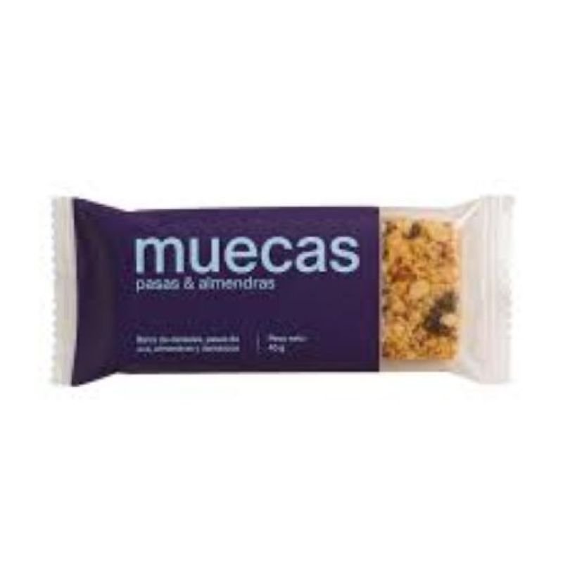 BARRA DE CEREAL SIN AZUC PASAS Y ARANDANOS MUECAS 45 G