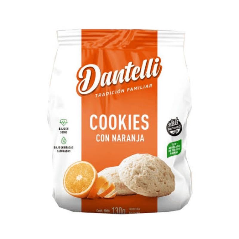 COOKIES CON NARANJA DANTELLI 130G