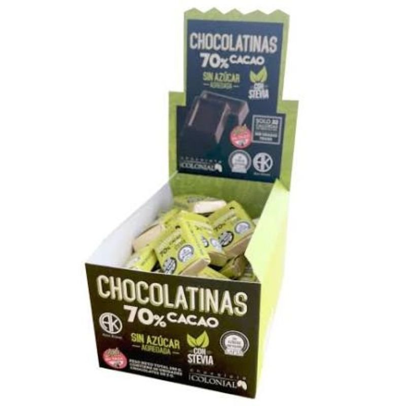 CHOCOLATINA 70 CACAO COLONIAL 5GR