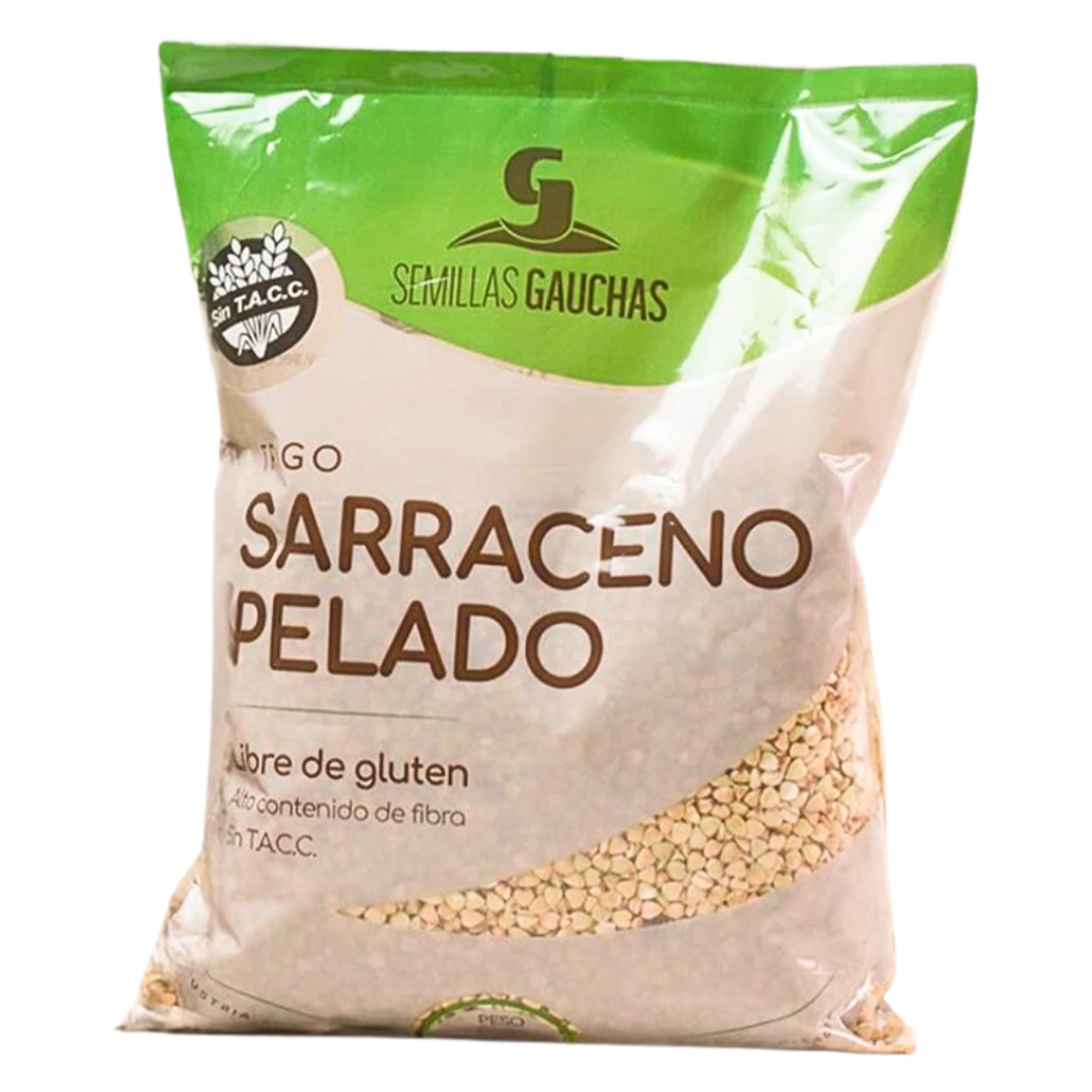 TRIGO SARRACENO PELADO SIN TACC SEMILLA GAUCHAS 500 G