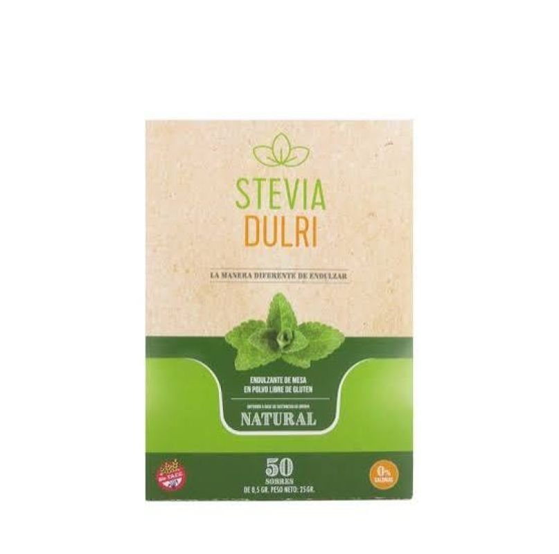 STEVIA DULRI POLVO 50 SOBRES