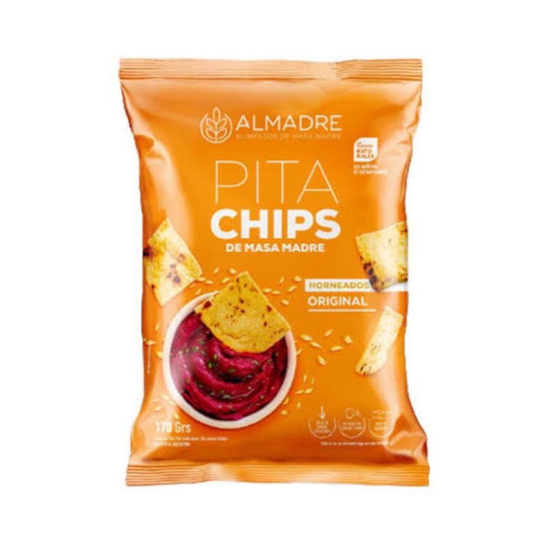 PITA CHIPS DE MASA MADRE ORIGINAL ALMADRE 115 G